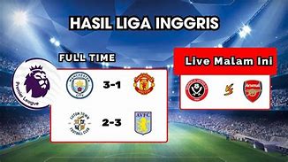 Hasil Pertandingan Liga Inggris Kemarin Malam