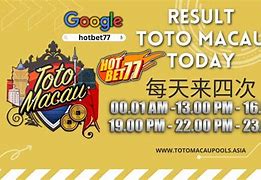 Live Draw Macau 4D Hari Ini Jam 16.00